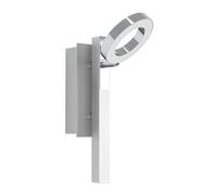 Eglo LED aplique de pared Cardillo, lámpara de pared, foco de pared de aluminio, metal y plástico, lámpara de salón en cromo, luz LED para pasillo blanco cálido