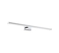 Eglo LED Aplique de Pared Pandella 1, Lámpara de Espejo LED de Aluminio y Plástico, Lámpara de Baño en Cromo, Plata, Blanco, Lámpara LED para Zona Húmeda luz neutra, IP44, L 60 cm