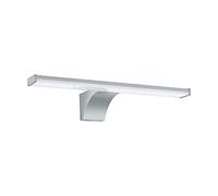 Eglo LED Aplique de pared Pandella 2, lámpara para espejo con sensor de movimiento, aplique de pared de plástico, lámpara de baño en plata, cromo, blanco, IP44, L 40 cm