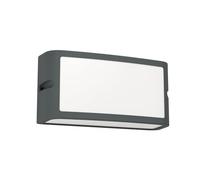 EGLO LED Camarada Aplique para exteriores, iluminación exterior de pared, lámpara de pared rectangular para exteriores, de metal en antracita, blanco frío, IP54