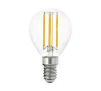Eglo LED E14, bombilla clásica en forma de gota, gota para iluminación retro, 4 vatios (equivalente a 40 vatios), 470 lúmenes, blanco cálido, 2700k, Edison P45, Ø 4,5 cm