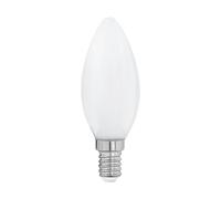 Eglo LED E14, bombilla con forma de vela, 7 vatios (equivalente a 60 vatios), 806 lúmenes, luz blanca cálida, 2700k, bulbo C35, Ø 3,5 cm