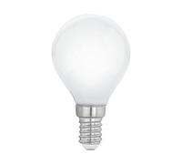 Eglo LED E14, bombilla de color lechoso en forma de gota, 7 vatios (equivalente a 60 vatios), 806 lúmenes, gota de luz blanca cálida, 2700k, bulbo P45, Ø 4,5 cm