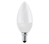 Eglo LED E14 bombilla vela, lámpara LED, 5 vatios (equivalente a 40 vatios), 470 lúmenes, blanco caldo, 3000 Kelvin, bombilla C37, diámetro 3,7 cm