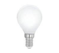 Eglo LED E14 regulable, bombilla de color lechoso en forma de gota, 4,5 vatios (equivalente a 40 vatios), 470 lúmenes, gota de luz blanca cálida, 2700k, bulbo P45, Ø 4,5 cm