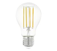 Eglo LED E27, bombilla clásica, luz para iluminación retro, 8 vatios (equivalente a 75 vatios), 1055 lúmenes, blanco cálido, 2700k, Edison A60, Ø 6 cm