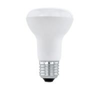 EGLO LED E27 bombilla, lámpara LED, 6,5 vatios (equivalente a 41 vatios), 500 lúmenes, 3000 Kelvin, bombilla R63, diámetro 6,3 cm