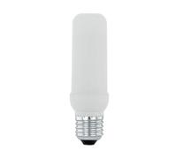 Eglo LED E27 con efecto llama, bombilla de llama en forma de tubo, 3 vatios, 90 lúmenes, luminaria decorativa blanco cálido, 1600k, foco T40, Ø 4 cm