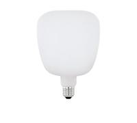 Eglo LED E27 regulable, bombilla angular extragrande, 4,5 vatios (equivalente a 40 vatios), 470 lúmenes, foco blanco cálido, 2700k, iluminador blanco opal, TS140, Ø 14 cm