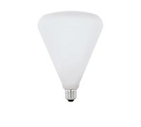 Eglo LED E27 regulable, bombilla cónica extragrande Big Size, 4,5 Watt (equivalente a 40 Watt), 470 Lumen, foco blanco cálido, 2700k, iluminador blanco opal, R140, Ø 14 cm