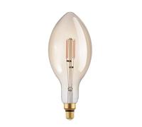 Eglo LED E27 regulable, bombilla vintage ámbar extra grande, luminaria en forma de vela, 4,5 vatios (equivalente a 40 vatios), 470 lúmenes, blanco cálido, 2200k, E140, Ø 14 cm