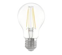 Eglo LED E27 regulable por niveles, luz retro 7 vatios (corresponde a 60 vatios), 806 lúmenes, foco vintage blanco cálido, 2700k, luminaria Edison Ø 6 cm
