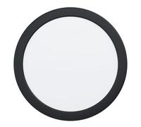 Eglo LED empotrable Fueva 5, Ø 21,6 cm, foco LED de acero con superficie de luz de plástico, empotrable en negro, blanco, diseño plano, profundidad 26 mm, luz cálida