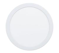 Eglo LED empotrable Fueva 5, Ø 21,6 cm, foco LED de acero con superficie de plástico, luz empotrada blanca, diseño plano, profundidad de instalación 26 mm, luz cálida
