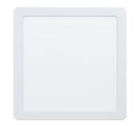 Eglo LED empotrable Fueva 5, L x A 21,6 cm, foco LED de acero y superficie de plástico, luz empotrable blanca, foco LED plano, poca profundidad 26 mm, luz neutra