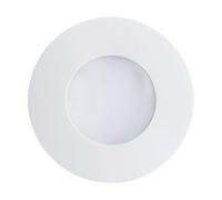 Eglo LED empotrable Margo, lámpara de empotrar de fundición de aluminio | acero inoxidable y vidrio, color blanco, Ø 8,4 cm, IP65
