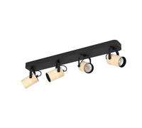Eglo LED foco de techo Cayuca, lámpara de 4 luces con spot orientable