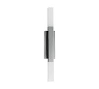 Eglo LED lámpara de pared Alcudia, luz ascendente y descendente, luminaria de metal en cromo y plástico satinado, iluminador de espejo de baño, luz de baño y pasillo, blanco cálido, IP44