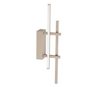 Eglo LED lámpara de pared Trepiliano, luz interior con iluminación indirecta, foco de dormitorio en forma de barra, metal color arena, resplandor cálida