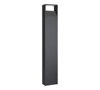 Eglo LED Lámpara de pie exterior Doninni 1, lámpara exterior de una luz | poste de aluminio y plástico, color antracita y blanco, IP44