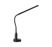Eglo LED lámpara de pinza Laroa, luz con tacto, regulable en niveles, luz neutra, lámpara de escritorio de plástico, foco negro con pinza, lámpara LED de lectura