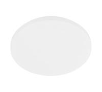 Eglo LED lámpara de techo exterior Approdo, 4600 lúmenes, artefacto de superior para balcón y terraza, unidad de luz de plástico blanca, IP54, punto de luz cálida, Ø 43 cm