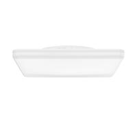 Eglo LED lámpara de techo exterior Castagneto, blanco cálido-frío, luz para balcón terraza, artefacto de superior blanca de plástico, IP54, 31 x 31 cm