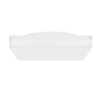 Eglo LED lámpara de techo exterior Castagneto, blanco cálido-frío, para balcón y terraza, artefacto de superior de plástico blanca, IP54, 26 x 26 cm