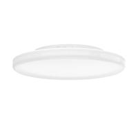 Eglo LED lámpara de techo exterior Castagneto con sensor de movimiento, luz para balcón y terraza, artefacto de plástico blanca, IP54, punto de luz cálida y fría, Ø 31 cm