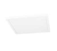 Eglo LED lámpara de techo exterior Minerario, luz de superior para balcón y terraza, artefacto de plástico blanca, IP54, punto de luz cálida, 39 x 39 cm