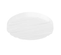 Eglo LED lámpara de techo Ferentino, luminaria redonda con decoración, candil de plástico y metal en blanco, iluminación de techo blanco cálido, Ø 28 cm