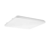 Eglo LED lámpara de techo Frania, 1 luz, aplique de pared, lámpara de techo | de acero y plástico, lámpara para salón blanca, cocina, pasillo, 53 x 53 cm