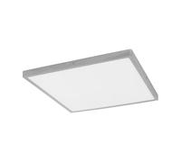 Eglo LED Lámpara de techo Fueva 1, lámpara de techo de una luz, material: aluminio, plástico, color: plata, blanco, dimensiones: 50x50 cm, luz cálida