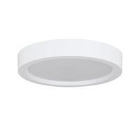 Eglo LED lámpara de techo Idun-E, luz redonda para cocina, iluminación de superficie para oficina, foco de plástico blanca, resplandor neutra, Ø 21 cm