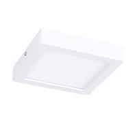 Eglo LED lámpara de techo Idun, iluminación de superficie de 1 luzde metal y plástico, luz de techo en blanco, LED blanco neutro, L x A 17 cm