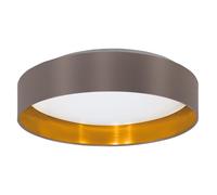 Eglo LED lámpara de techo Maserlo 2, luminaria de techo textil, pendiente
