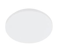 Eglo LED lámpara de techo para baño Frania, lámpara de techo de 1 luz, material: acero, plástico, color: blanco, Ø: 33 cm, IP44