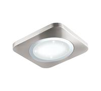 EGLO LED lámpara de techo Puyo-S, luminaria de techo, acero níquel mate | cromo, plástico con efecto cristal blanco cálido