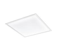 Eglo LED lámpara de techo Salobrena 1, lámpara de techo 1 luz, lámpara de salón, cocina, oficina en aluminio y plástico blanco, lámpara pasillo, 59,5 x ancho cm