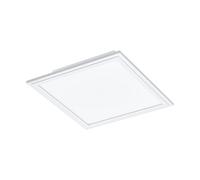 Eglo LED Lámpara de techo Salobrena 1, lámpara de techo con una luz, material: aluminio y plástico, color: blanco, dimensiones: 30x30 cm, luz neutra blanca