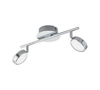Eglo LED lámpara de techo Salto, lámpara de techo de 2 luces, foco de techo