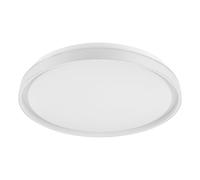 Eglo LED lámpara de techo Seluci, iluminación de 1 luz, con mando a distancia, color de luz ajustable, regulable, lámpara de metal y plástico en blanco