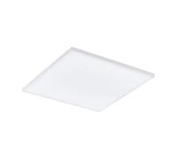 Eglo LED lámpara de techo Turcona-CCT, con mando a distancia, colores ajustables, regulable, panel de metal y plástico en blanco, L x A 58,7 cm
