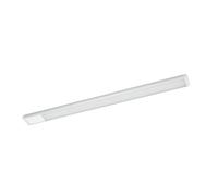 Eglo LED luz bajo el gabinete Repilado, iluminación de la cocina de plástico en blanco, plata, lámpara con interruptor basculante, L 60 cm