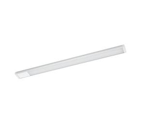 EGLO LED luz bajo el gabinete Repilado, iluminación de la cocina de plástico en blanco, plata, lámpara con interruptor basculante, L 60 cm
