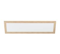 Eglo LED panel Piglionasso, con marco decorativo de madera, lámpara