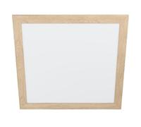 Eglo LED panel Piglionasso, con marco decorativo de madera, lámpara