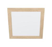 Eglo LED panel Piglionasso, con marco decorativo de madera, lámpara