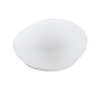 Eglo LED Solar Piedra Z_Solar, luz de suelo exterior, lámpara jardín, artefacto plástico y vidrio blanca, piedra punto de luz cálida, 14 cm