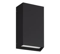 Eglo LED Spongano Aplique para exteriores, iluminación para pared exterior, lámpara de pared de exteriores, de aluminio en antracita y vidrio transparente, blanco cálido, IP65